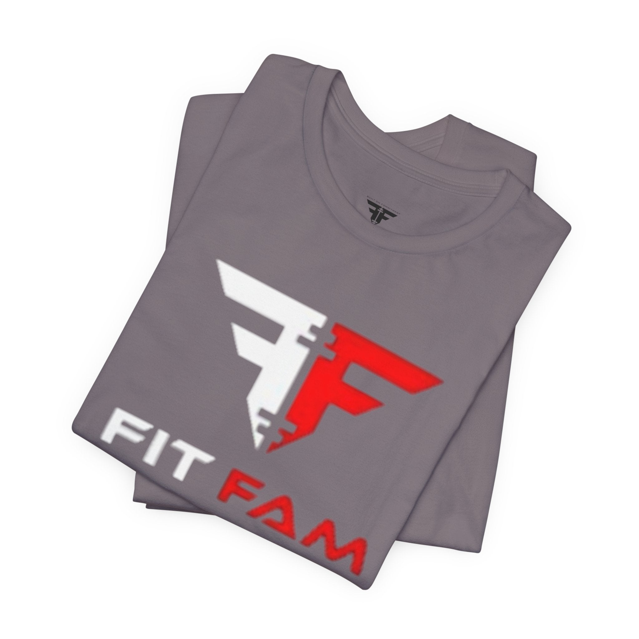 FITFAM Red & White Logo tee | T-Shirt, Minimal Graphic