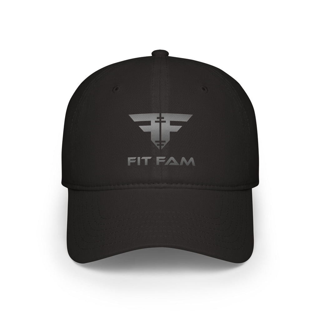 Fit Fam Low-Profile Baseball Cap — Minimalist Athletic Logo Hat