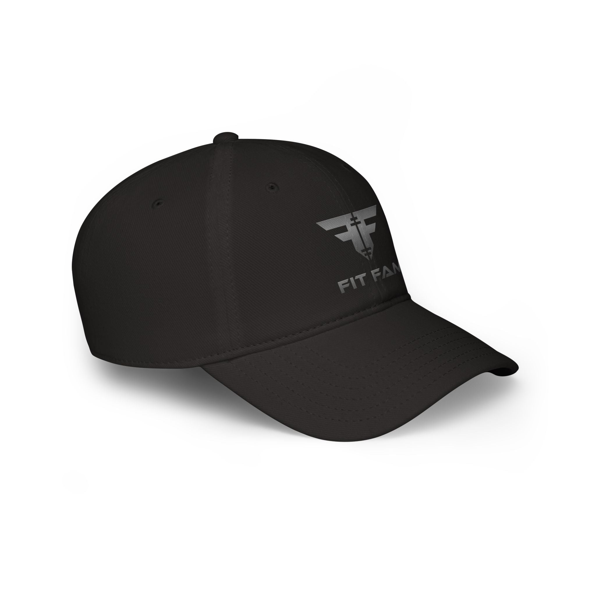 Fit Fam Low-Profile Baseball Cap — Minimalist Athletic Logo Hat
